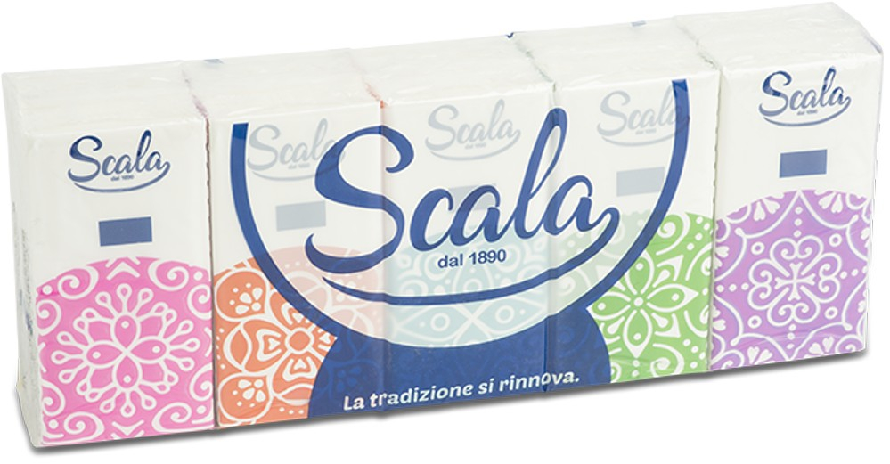 Scala 4 Veli fazzolettini 4 veli 10 pacchetti