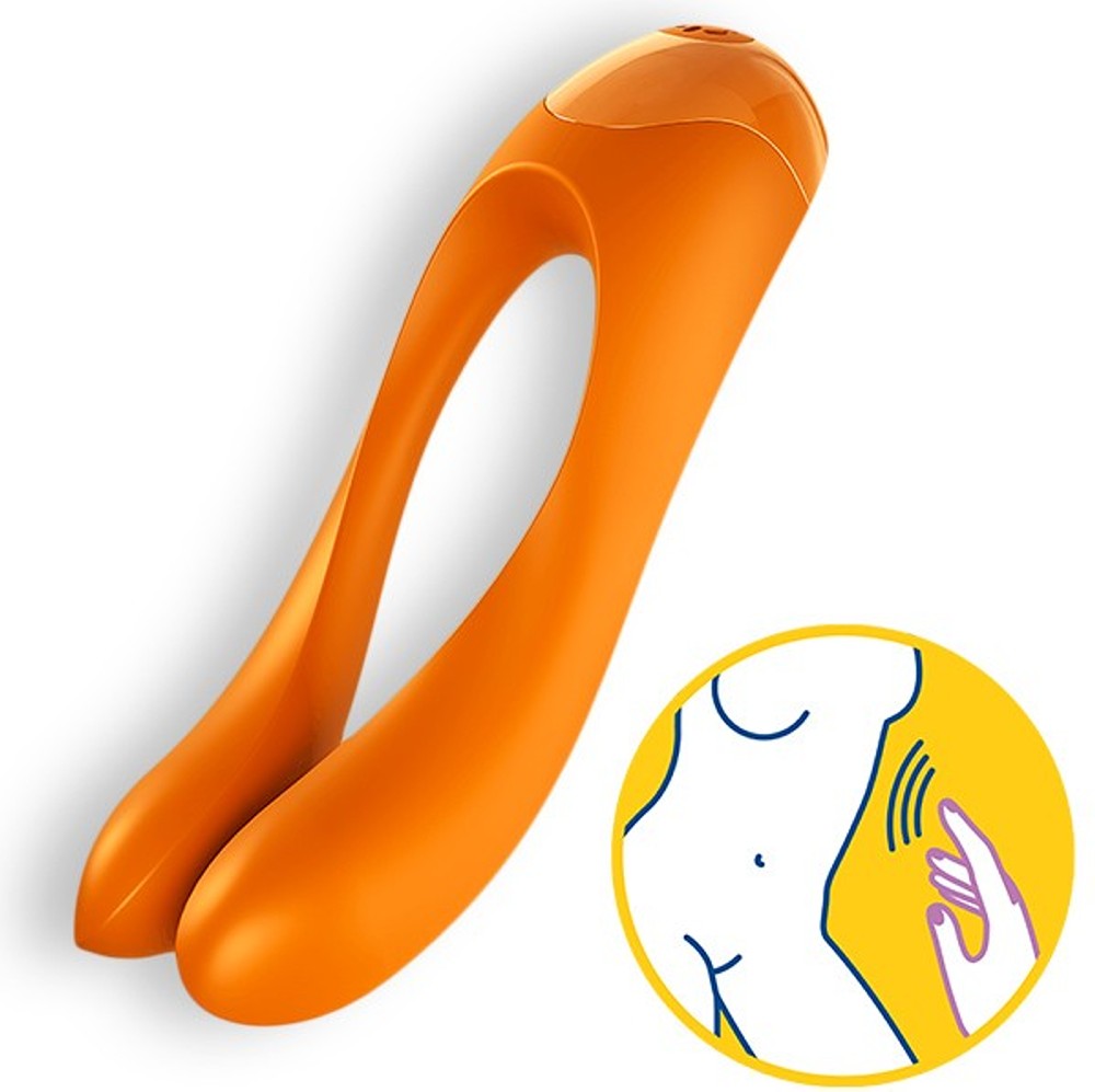 Satisfyer Candy Cane vibratore da dito in silicone