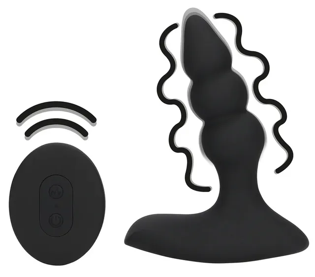 Loveline Beaded plug anale vibrante telecomando 10 modi