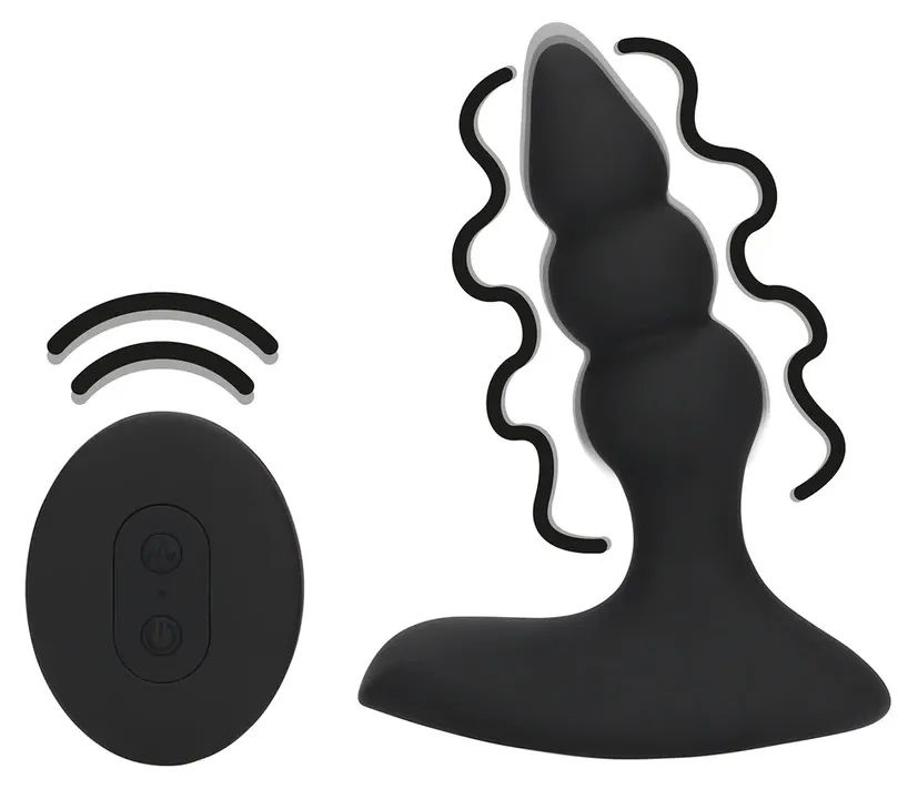 Loveline Beaded plug anale vibrante telecomando 10 modi