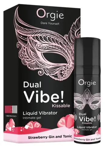 Orgie Dual Vibe Strawberry Gin Tonic gel stimolante edibile