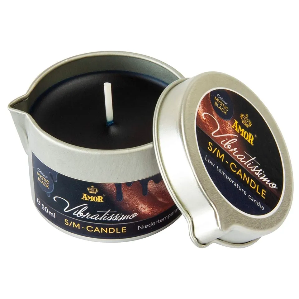 AMOR Vibratissimo Mystic Black Candela Massaggio 50 ml