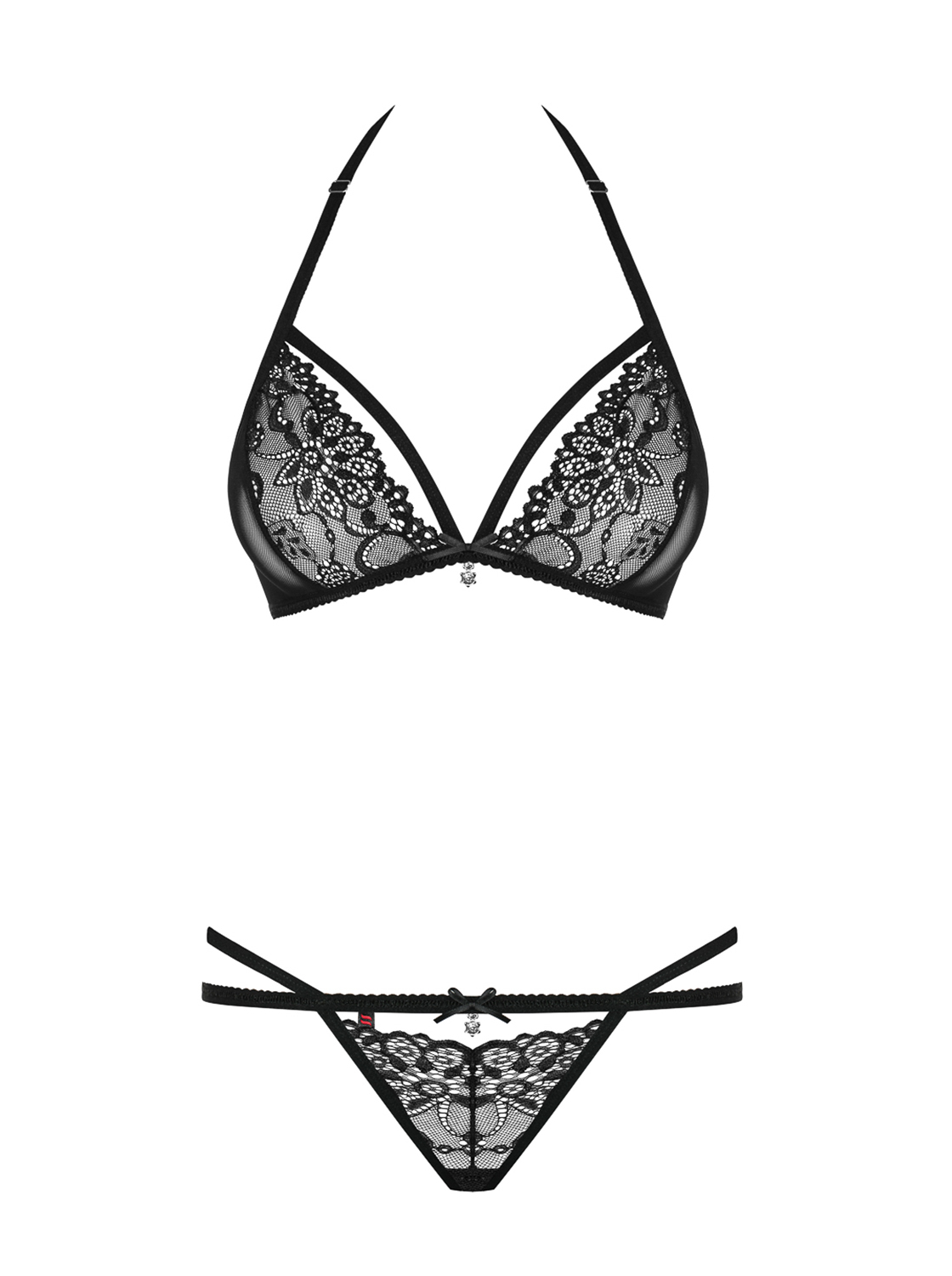 Obsessive 838-SET-1 completino intimo in pizzo con perizoma
