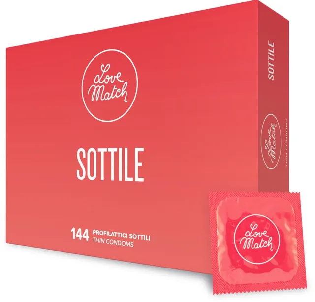 Love Match Sottile preservativi 144 pezzi ultrasottili