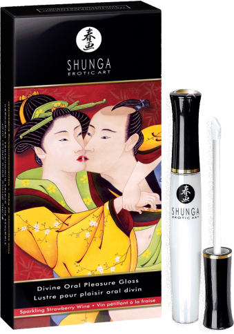 Shunga Divine Oral Pleasure Gloss fragola sesso orale