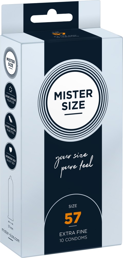 Mister Size 57 mm preservativi su misura 3 pezzi misura giusta