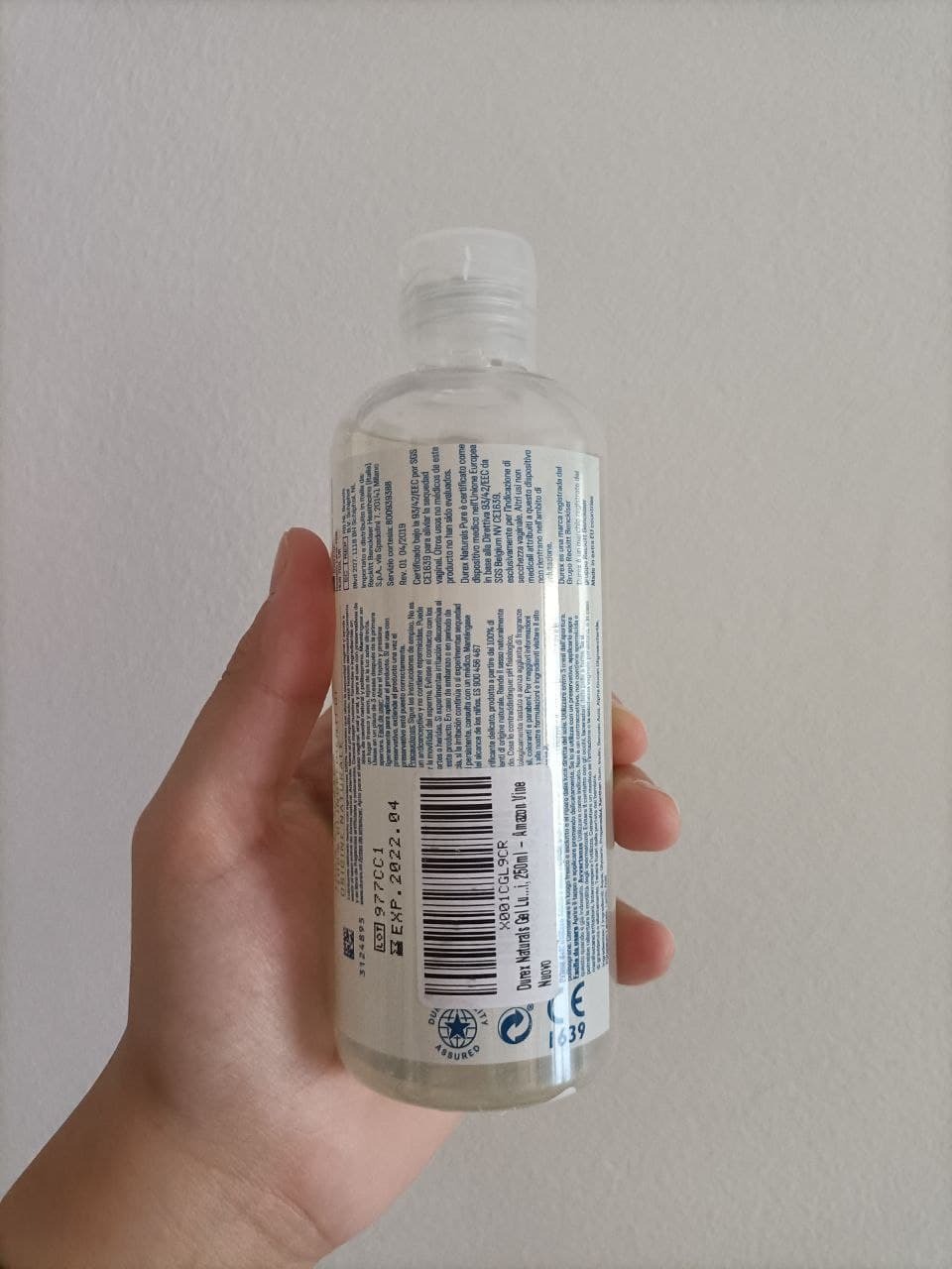Durex Naturals Pure Gel Lubrificante 250 ml Naturale