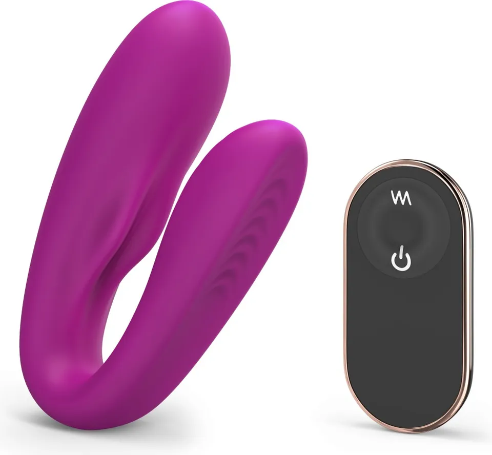 Love to Love Match Up vibratore di coppia viola telecomando