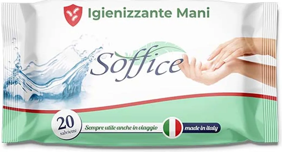 Soffice Igienizzante Mani salviette 20 pezzi