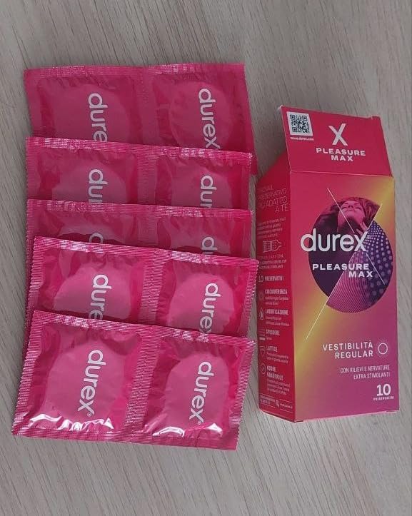 Durex Pleasuremax preservativi 10 pezzi con rilievi