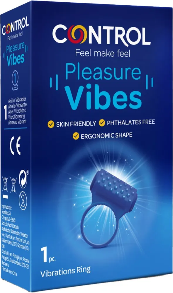 Pleasure Vibes Control anello vibrante monouso clitorideo