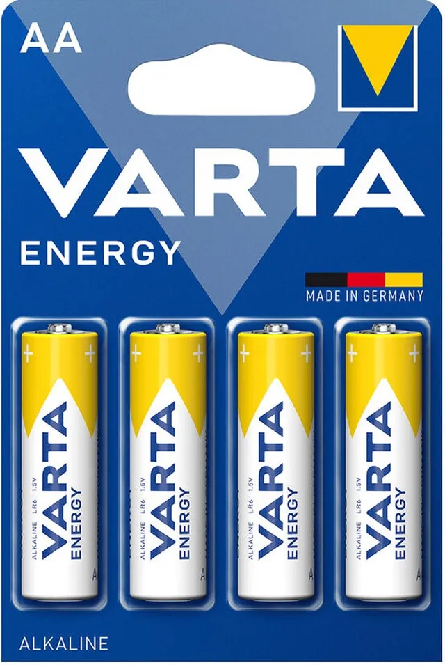 Varta Energy AAA Pile Stilo Alcaline Blister 4 Pezzi