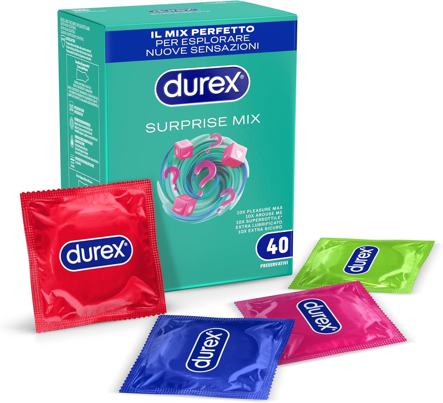 Durex Surprise Mix preservativi assortiti 40 pezzi