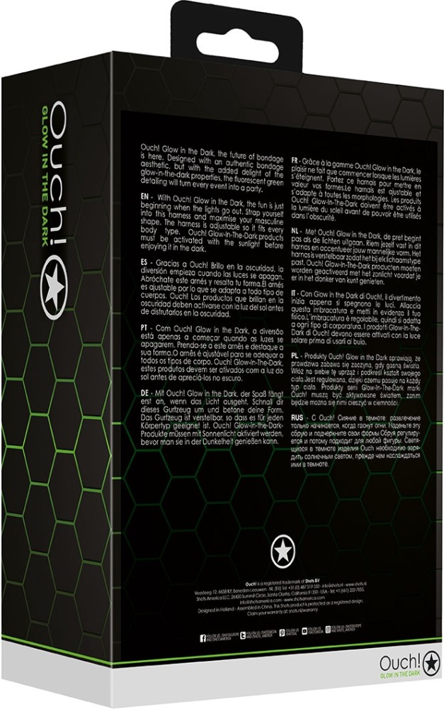 Ouch! Buckle Jock Strap Glow in the Dark Sospensorio S/M