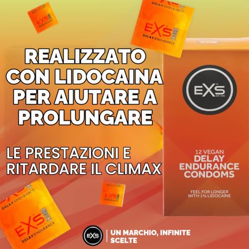 EXS Delay Preservativi Ritardanti 12 pz Lattice Vegan