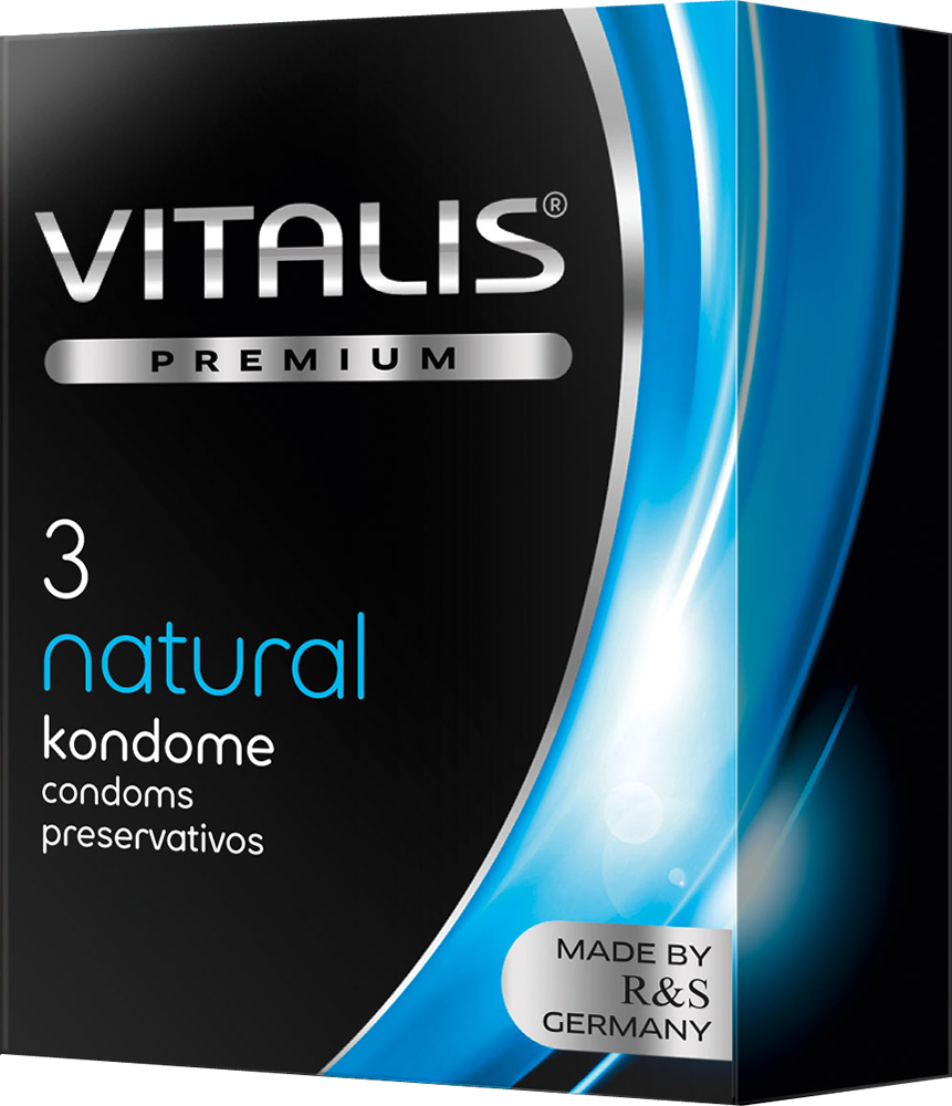 Vitalis Natural preservativi classici lubrificati con serbatoio
