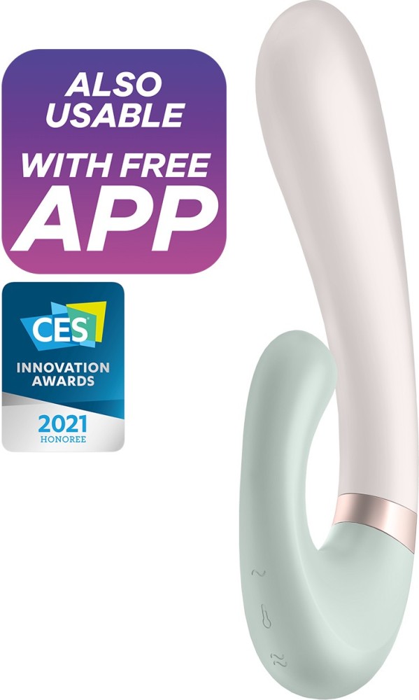 Satisfyer Heat Wave vibratore rabbit app riscaldante 39 gradi