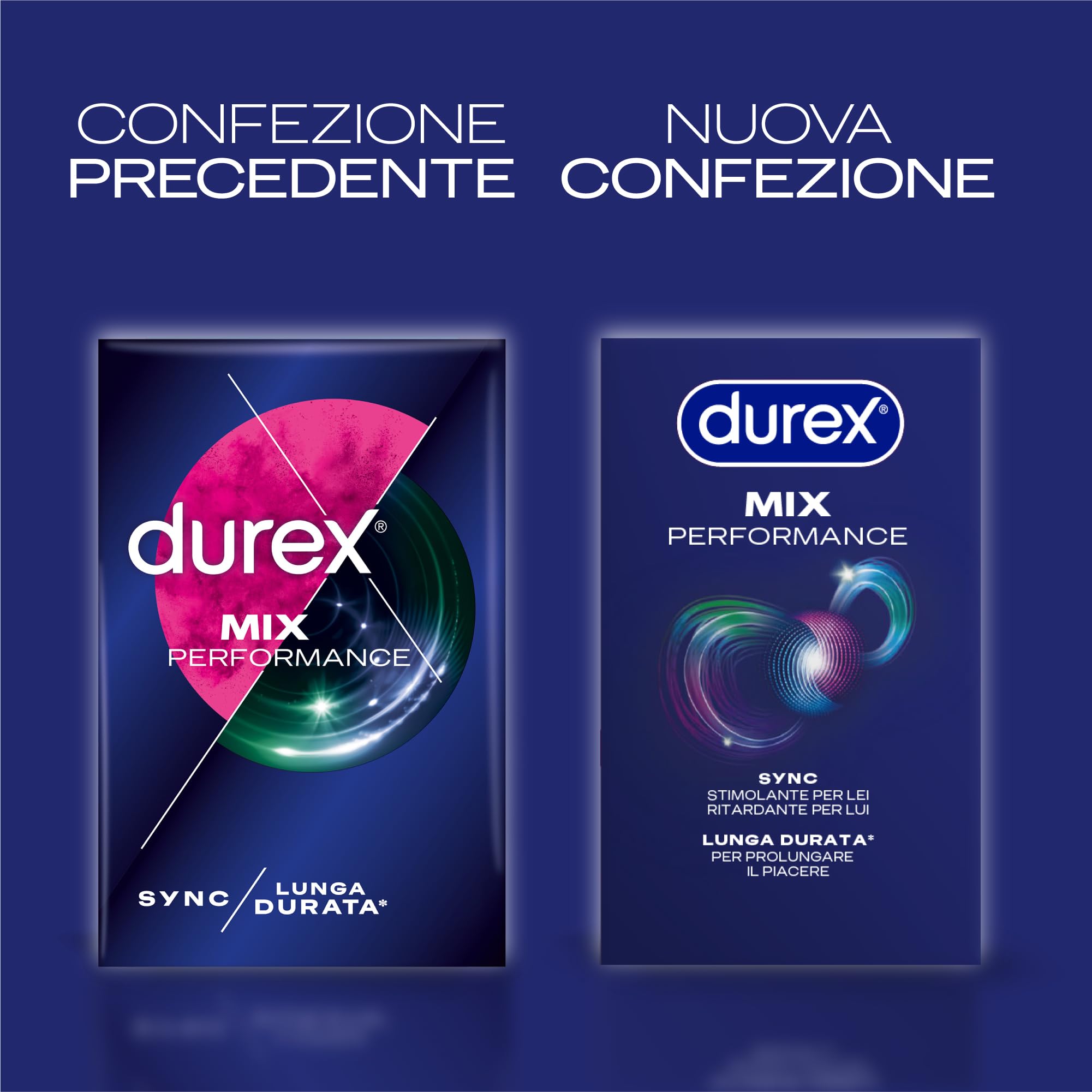 Durex Mix Performance preservativi 24 pezzi Sync e ritardanti