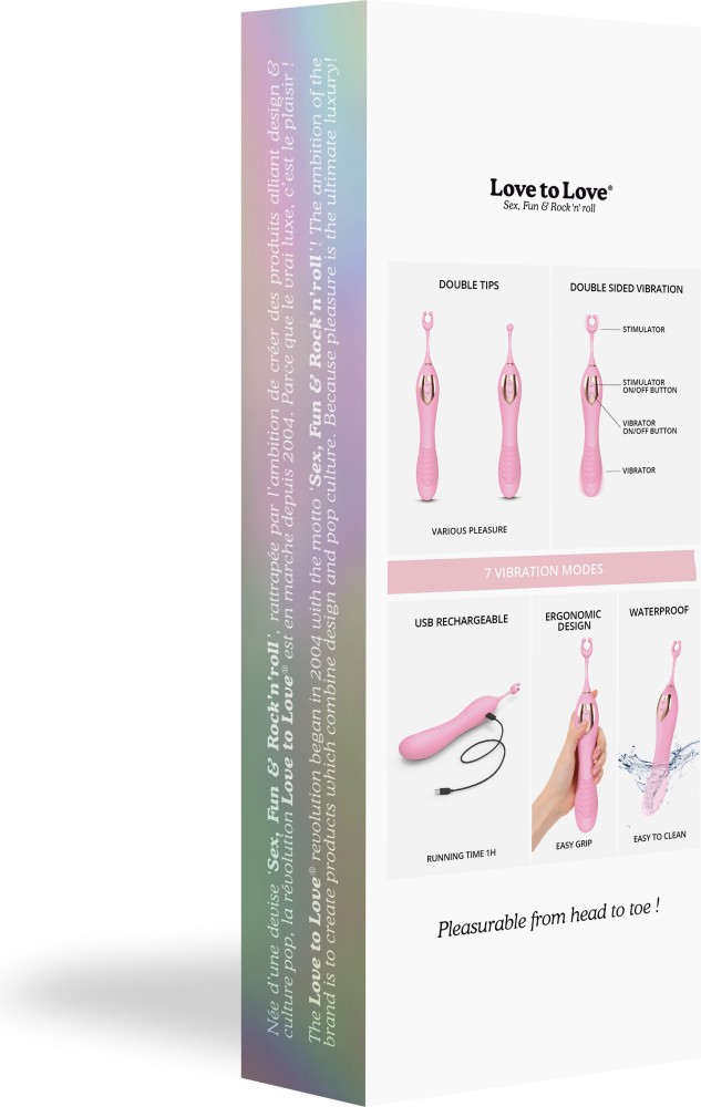Love to Love Ô Mega stimolatore clitoride rosa