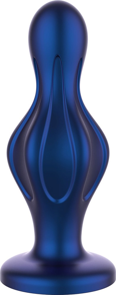 Toyjoy The Batter plug anale blu metallizzato in silicone