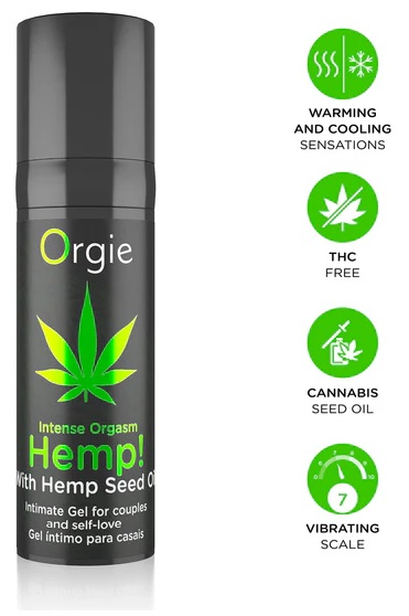 Orgie Hemp Intense Orgasm gel stimolante canapa