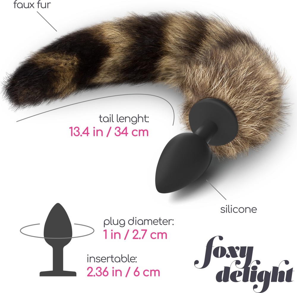 Crushious Foxy Delight plug anale con coda volpe