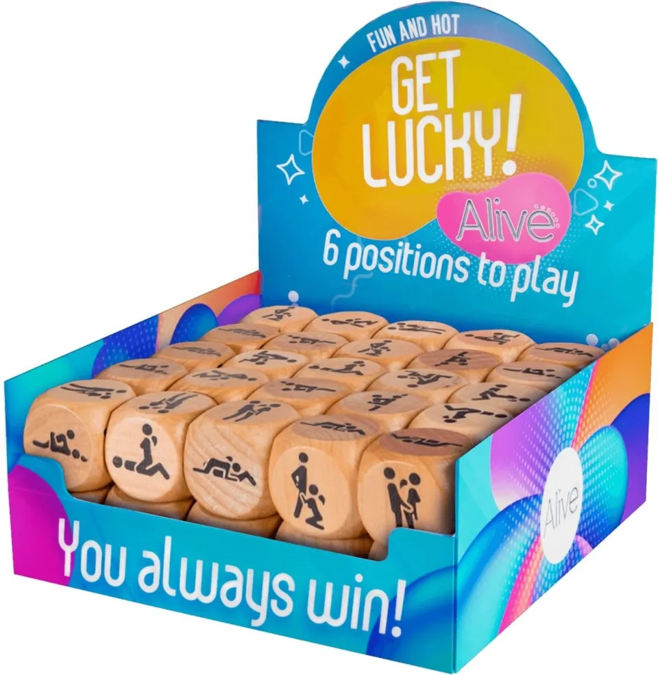 Alive Get Lucky Dice dadi erotici coppia 3 cm