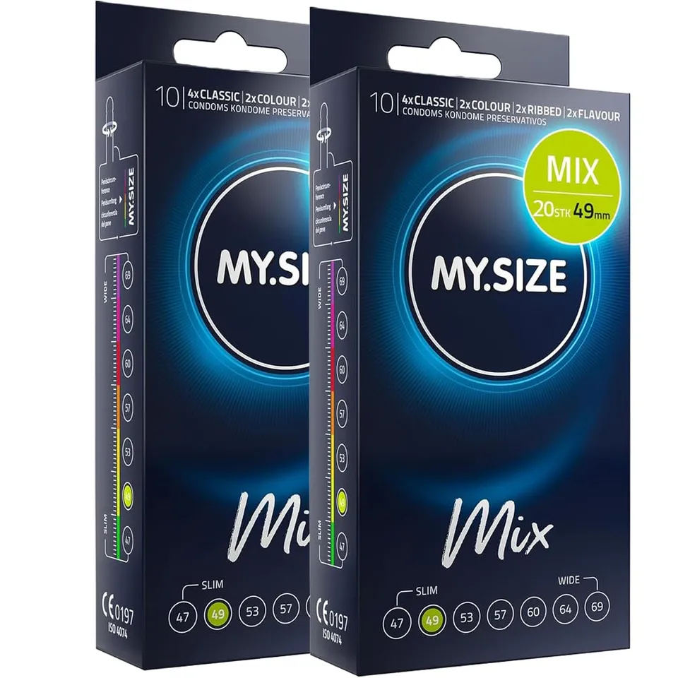 MY.SIZE PRO Mix preservativi 49mm 20 pezzi assortiti