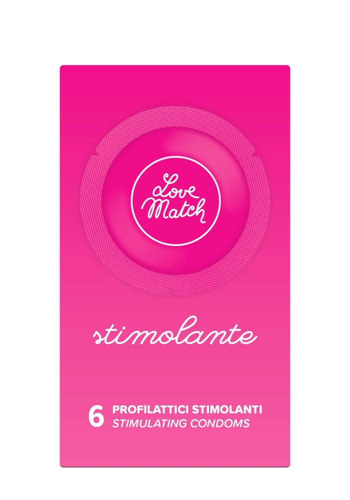 Love Match Stimolante preservativi con rilievi 6 pezzi