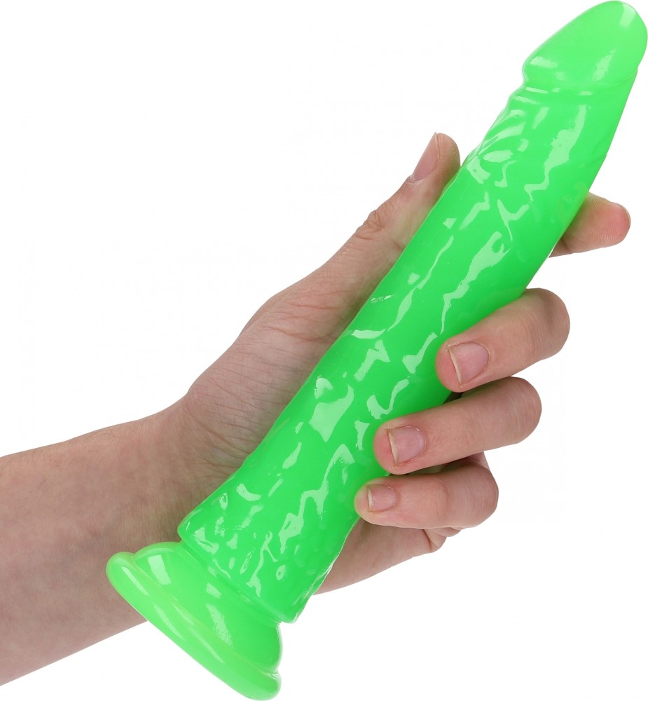 RealRock Slim 8 Dildo Fosforescente con Ventosa