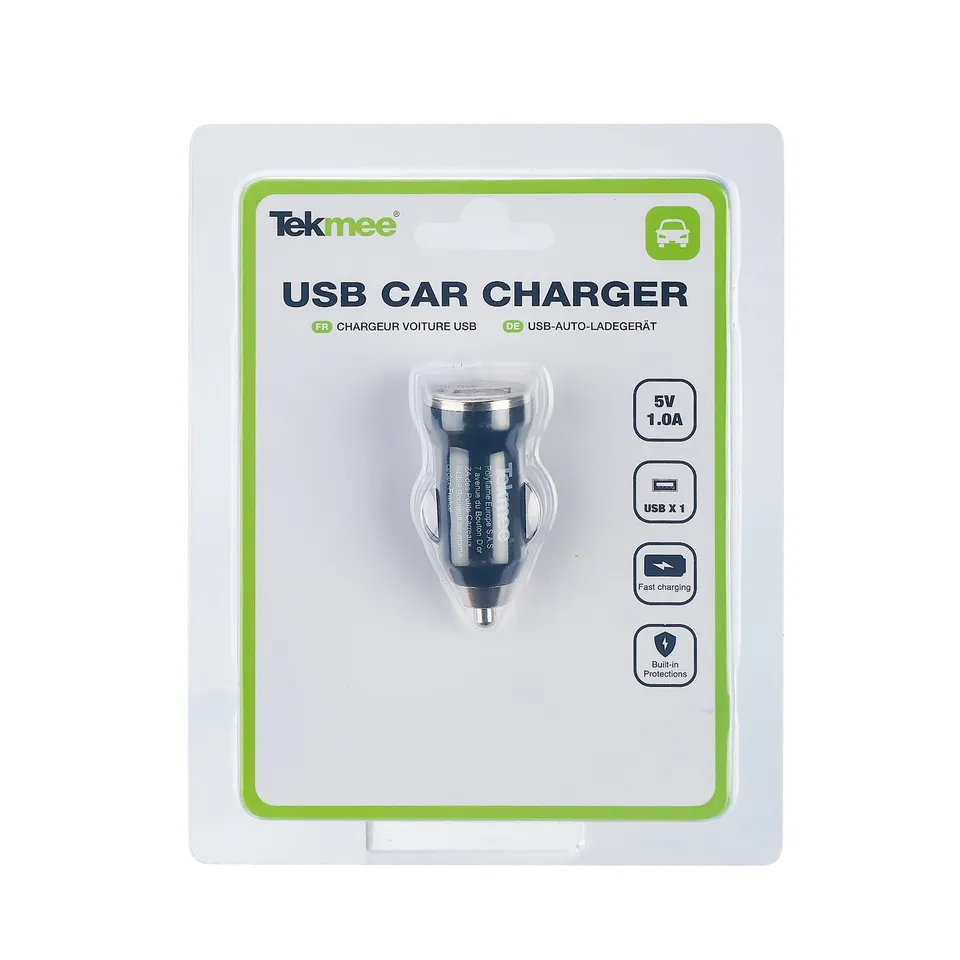 Tekmee Car Charger Double USB caricabatterie auto 12/24V