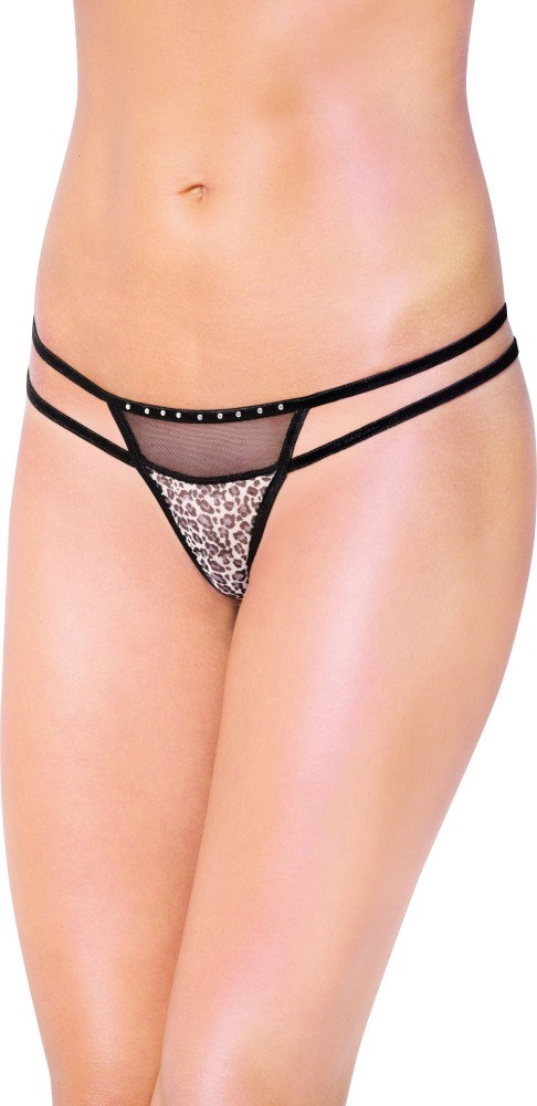 Softline 2459 G-String Perizoma Leopardato con Strass
