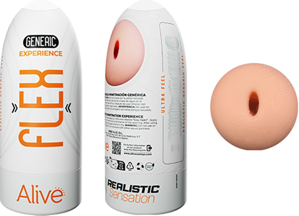 Alive Flex masturbatore uomo canale flessibile 16 cm