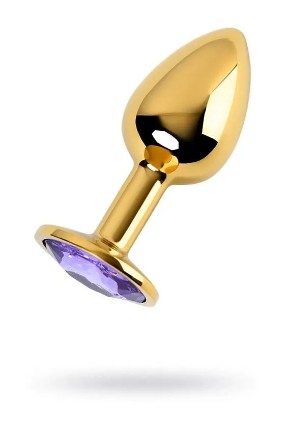 Toyfa 717004 Golden Anal Plug Metal dorato con gioiello