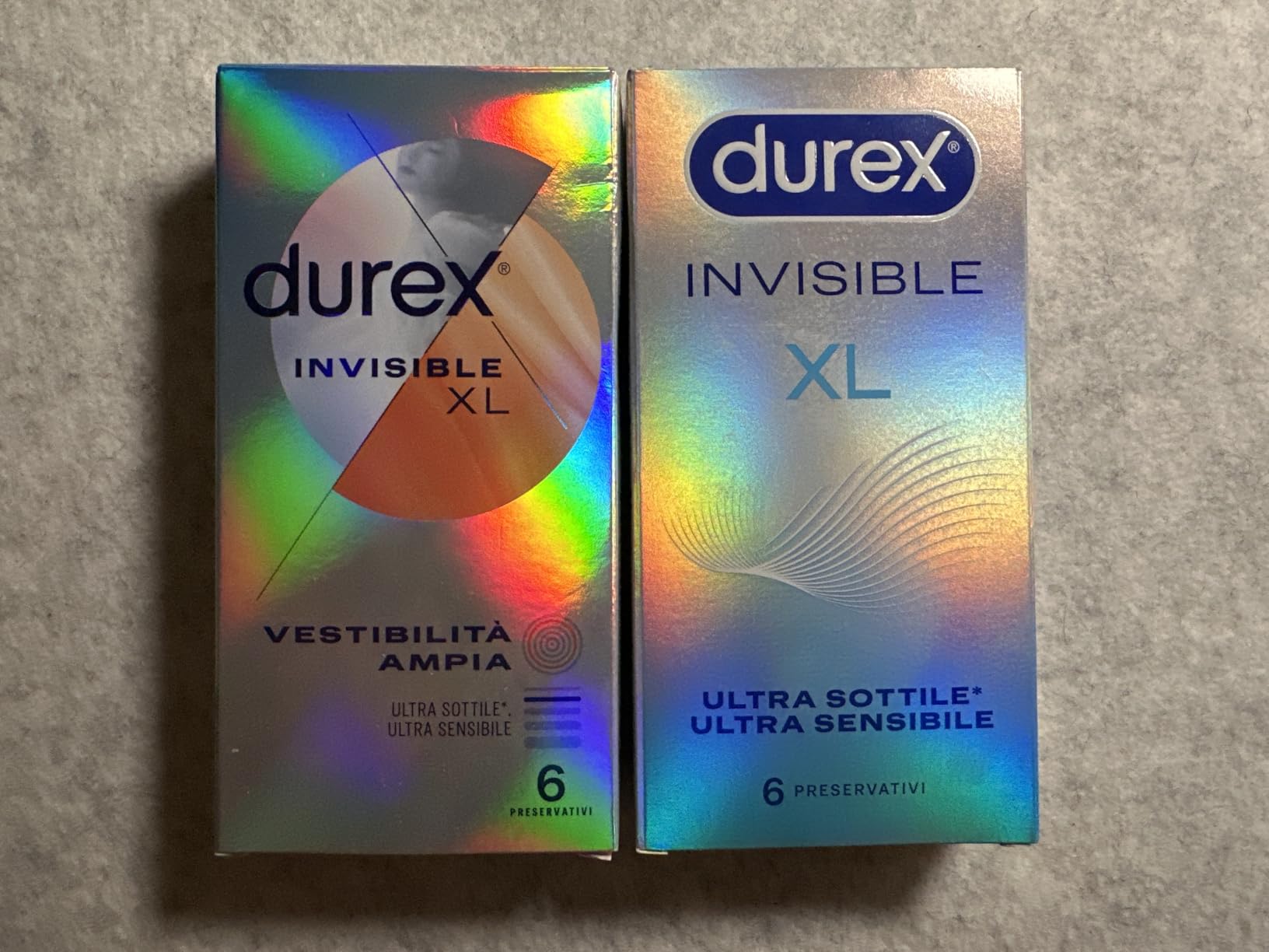 Durex Supersottile Invisible XL preservativi 12 pezzi sottili