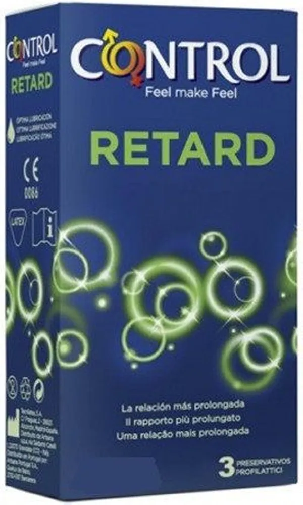 Control Retard preservativi ritardanti 3 pezzi benzocaina