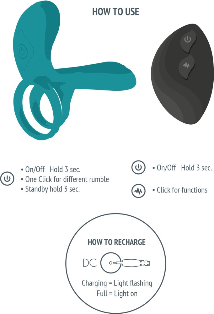 Xocoom Couples Vibrator anello vibrante coppia telecomando