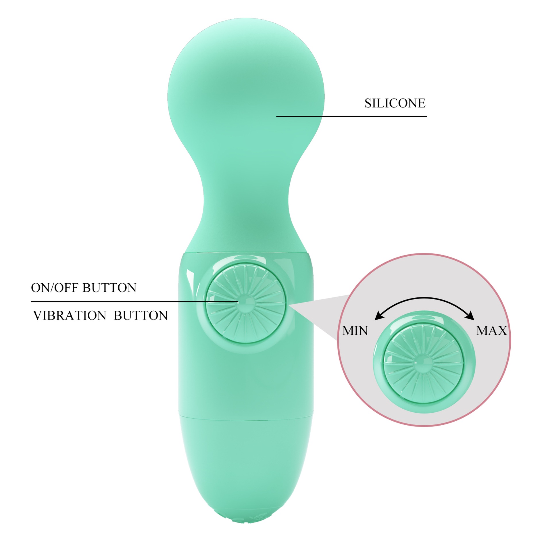 Pretty Love Little Cute Mini Stick mini vibratore wand