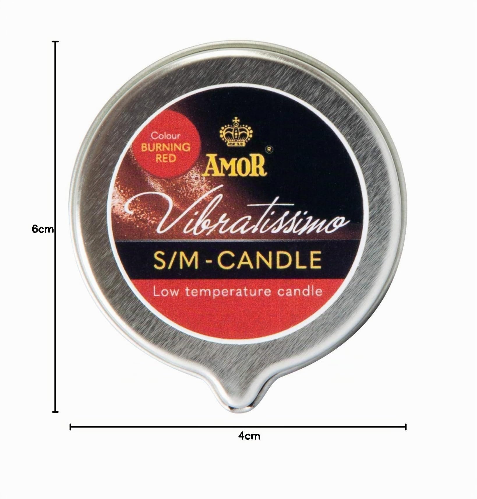 AMOR Vibratissimo Burning Red candela massaggio 50 ml cera tiepida