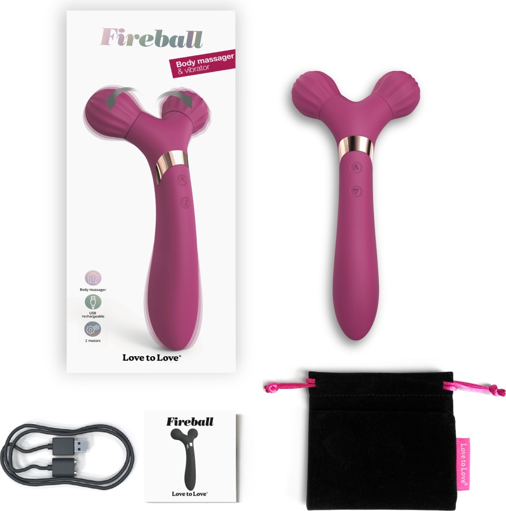 Love to Love Fireball vibratore fucsia massaggiatore