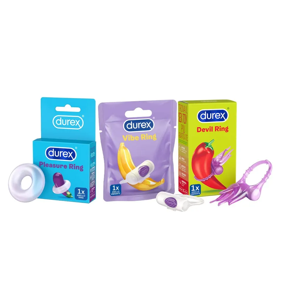 Durex Play Kit Anelli Vibranti 3 pz Stimolanti Coppia