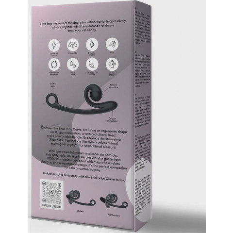 Snail Vibe Curve vibratore rabbit silicone 2 motori