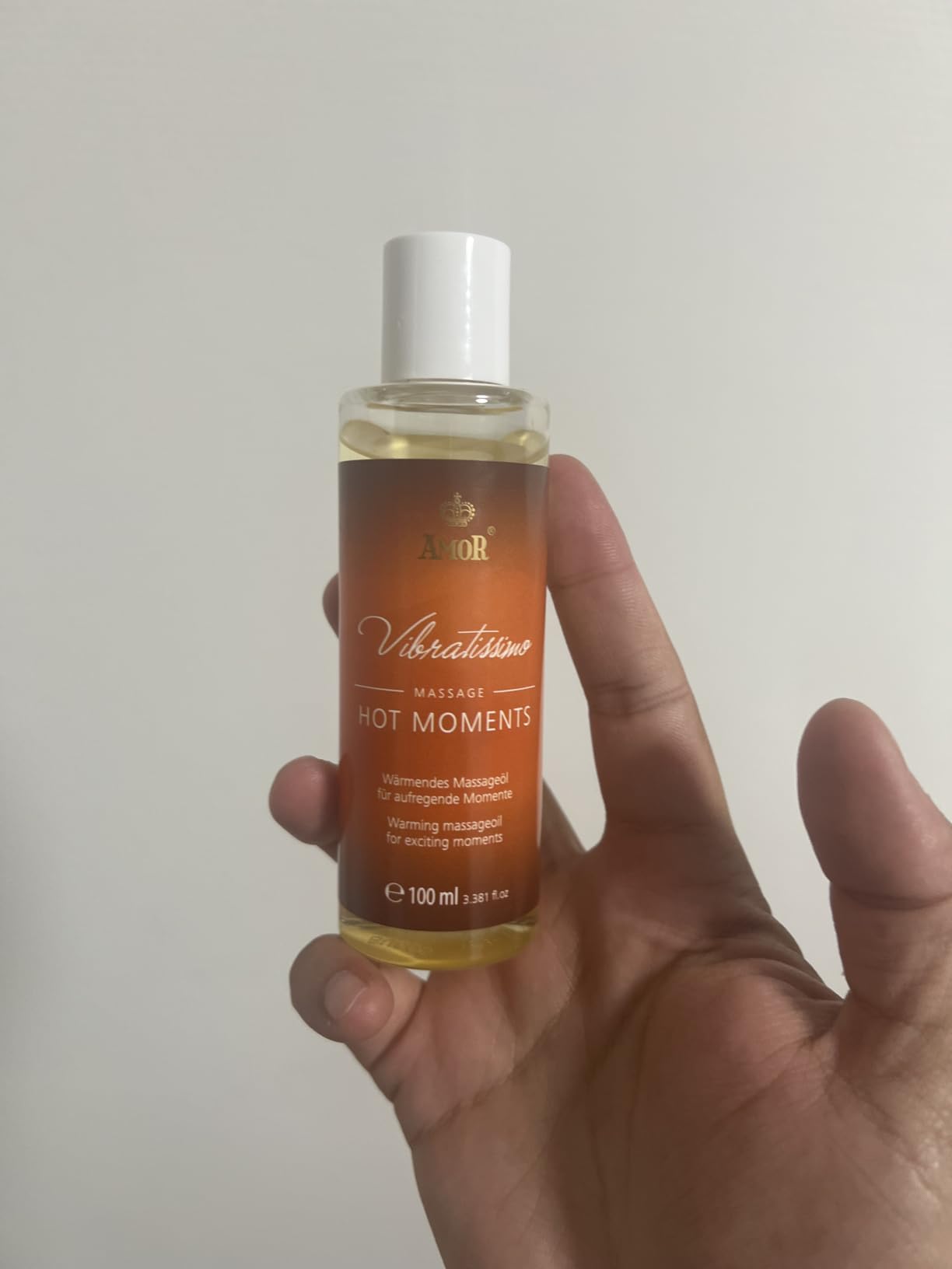 Amor Vibratissimo Hot Moments olio massaggio 250 ml riscaldante