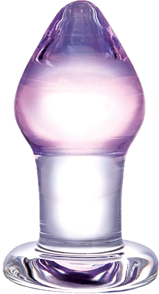 Glas Amethyst Rain plug anale in vetro