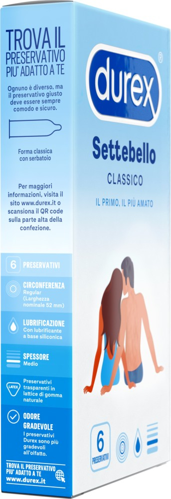 Durex Settebello preservativi classici in lattice