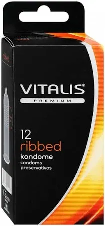 Vitalis Ribbed preservativi stimolanti 52 mm lattice