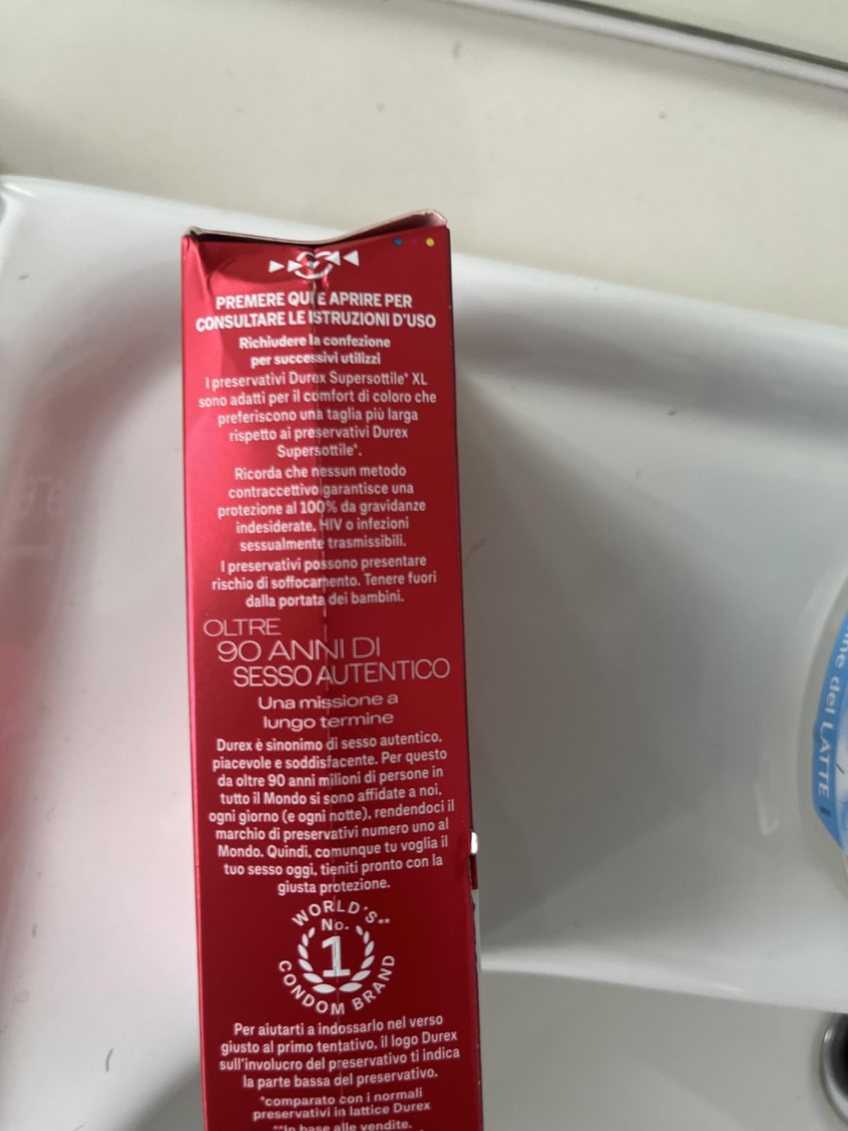 Durex SuperSottile XL Preservativi Sottili 10 Pezzi 60 mm
