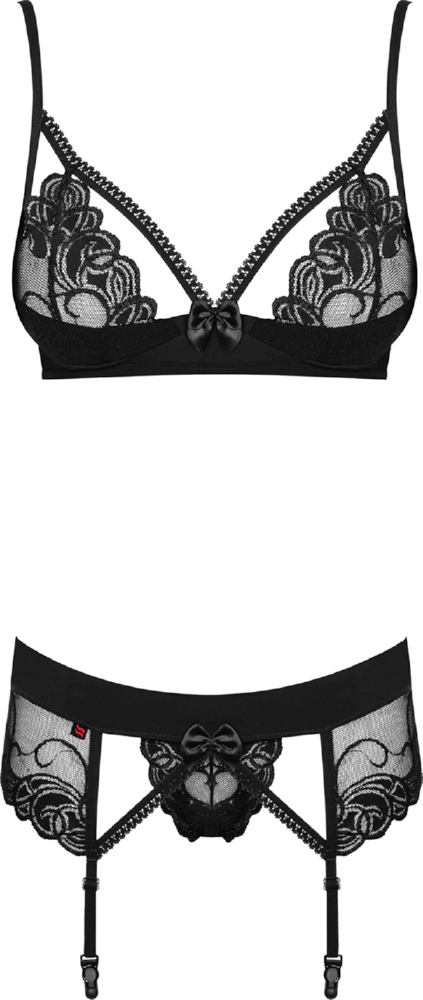 Obsessive Wonderia completino 3 pezzi velato