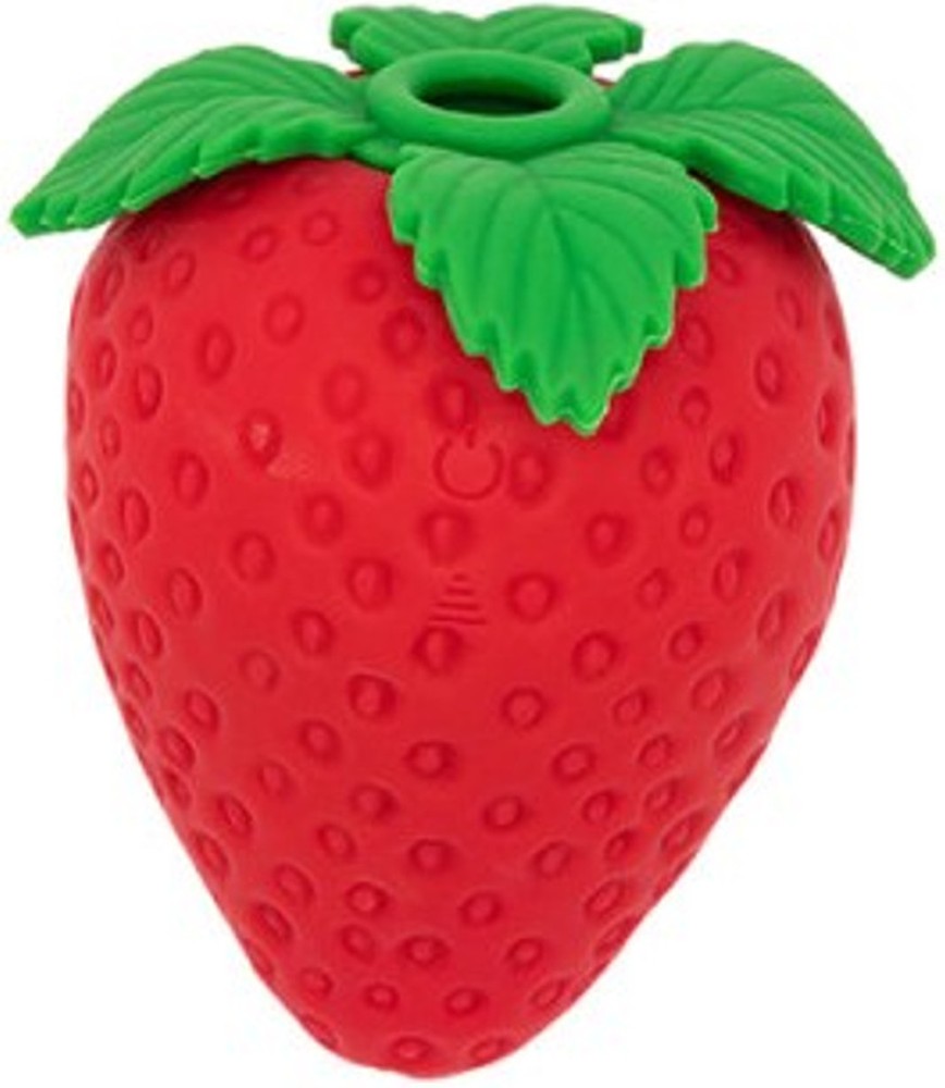 Emojibator Strawberry succhiaclitoride vibratore silicone