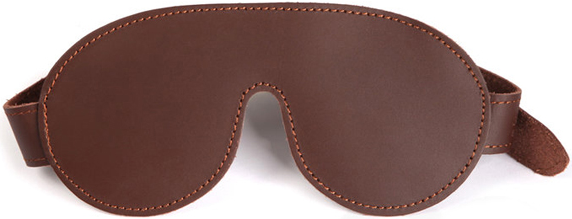 50 Sfumature di Grigio Blindfold benda cuoio marrone